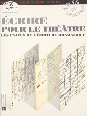 cover image of Écrire pour le théâtre